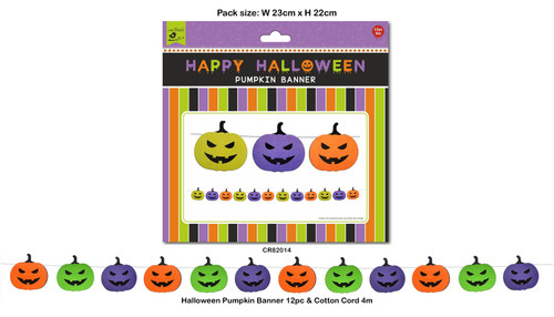 3 Pack Little Birdie Halloween Banner-Pumpkin 5A00218M-1G41Z - 726465506528