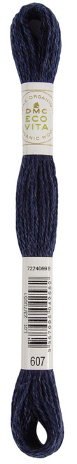 6 Pack - DMC Eco Vita 100% Organic Wool Crewel Thread -Night Indigo - 5A0021SP-1G4PN - 3357995042582