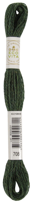 6 Pack - DMC Eco Vita 100% Organic Wool Crewel Thread -Spruce Indigo - 5A0021SP-1G4PR - 3357995042711