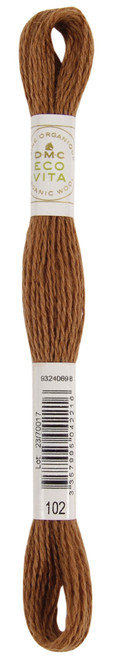 6 Pack - DMC Eco Vita 100% Organic Wool Crewel Thread -Copper Catechu - 5A0021SP-1G4Q1 - 3357995042216