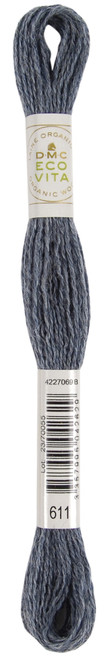 6 Pack - DMC Eco Vita 100% Organic Wool Crewel Thread -Cloud Indigo - 5A0021SP-1G4Q3 - 3357995042629