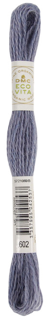 6 Pack - DMC Eco Vita 100% Organic Wool Crewel Thread -Mist Indigo - 5A0021SP-1G4QH - 3357995042537