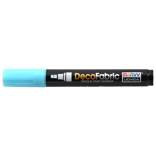 6 Pack Uchida DecoFabric Opaque Paint Marker Chisel Tip-Blue 5A00219T-1G446 - 028617261300