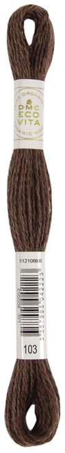 6 Pack DMC Eco Vita 100% Organic Wool Crewel Thread -16m/17.5 yd 5A0021SP-1G4QF - 3357995042223
