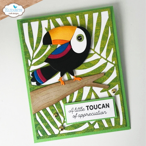 Elizabeth Craft Metal Die-Teddy The Toucan 5A0022CL-1G52N