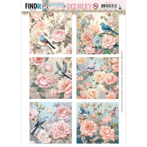 10 Pack Find It Trading Berries Beauties Push Out Sheet-Birds Square Whispering Spring 5A0021GJ-1G48X - 8718715135765