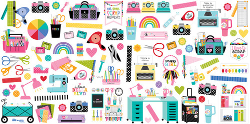 2 Pack - Bella Blvd Cardstock Ephemera-Icons, Let's Scrapbook! - 5A0021T4-1G4RT 2 Pack - Bella Blvd Cardstock Ephemera-Icons, Let's Scrapbook! - 5A0021T4-1G4RT