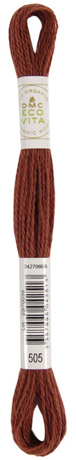 6 Pack - DMC Eco Vita 100% Organic Wool Crewel Thread -Ruby Madder - 5A0021SP-1G4QN - 3357995042513