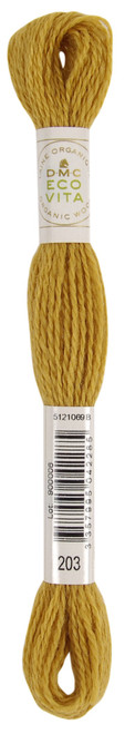6 Pack - DMC Eco Vita 100% Organic Wool Crewel Thread -Lemon Safflower - 5A0021SP-1G4QJ - 3357995042285