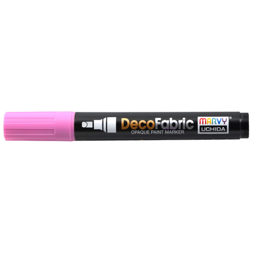 6 Pack Uchida DecoFabric Opaque Paint Marker Chisel Tip-Pink 5A00219T-1G43R - 028617261904