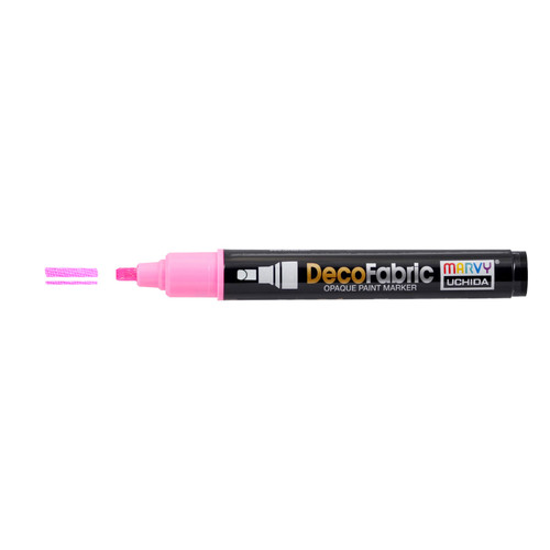 6 Pack - Uchida DecoFabric Opaque Paint Marker Chisel Tip-Pink - 5A00219T-1G43R