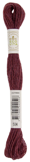 6 Pack - DMC Eco Vita 100% Organic Wool Crewel Thread -Vermeil Madder - 5A0021SP-1G4R2 - 3357995042506