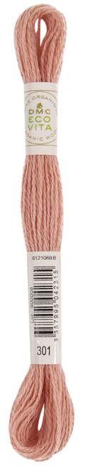 6 Pack - DMC Eco Vita 100% Organic Wool Crewel Thread -Lychee Madder - 5A0021SP-1G4RB - 3357995042315