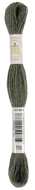 6 Pack - DMC Eco Vita 100% Organic Wool Crewel Thread -Moss Indigo - 5A0021SP-1G4RD - 3357995042667