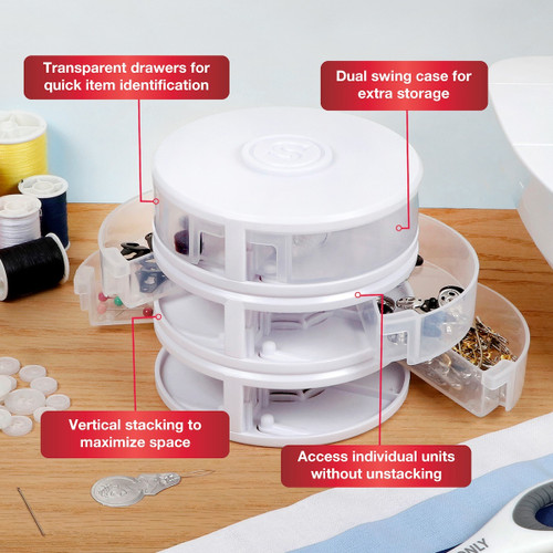 SINGER Small Notions Organizer -3/Pkg - 5A0021QM-1G4N7 SINGER Small Notions Organizer -3/Pkg - 5A0021QM-1G4N7