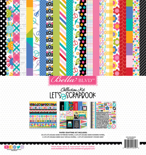 Bella Blvd Collection Kit 12"X12"-Let's Scrapbook! 5A0021T0-1G4TG - 819812016198