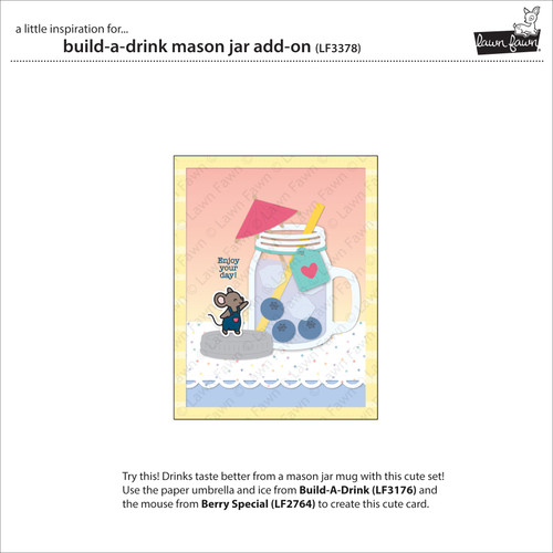 Lawn Cuts Custom Craft Die-Build-A-Drink Mason Jar Add-On - 5A0021M1-1G4J2 Lawn Cuts Custom Craft Die-Build-A-Drink Mason Jar Add-On - 5A0021M1-1G4J2