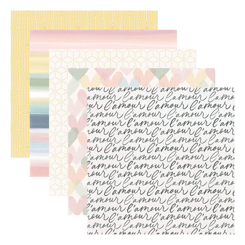 Spellbinders Designer Paper Pack 12"X12" From Rosie's Studio-Heartfelt 5A0021RZ-1G4P4