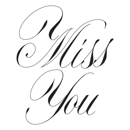 Spellbinders Press Plate By Paul Antonio-Copperplate Miss You - 5A0021PF-1G4LW Spellbinders Press Plate By Paul Antonio-Copperplate Miss You - 5A0021PF-1G4LW