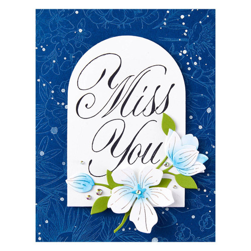 Spellbinders Press Plate By Paul Antonio-Copperplate Miss You - 5A0021PF-1G4LW Spellbinders Press Plate By Paul Antonio-Copperplate Miss You - 5A0021PF-1G4LW