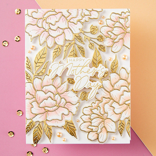 Spellbinders Press Plate & Die Set By Yana Smakula-Let's Celebrate Sentiments - 5A0021PY-1G4LY Spellbinders Press Plate & Die Set By Yana Smakula-Let's Celebrate Sentiments - 5A0021PY-1G4LY