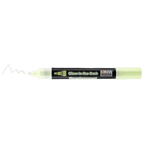 Uchida DecoFabric Glow In The Dark Marker Chisel Tip-Green 5A00219V-1G43J