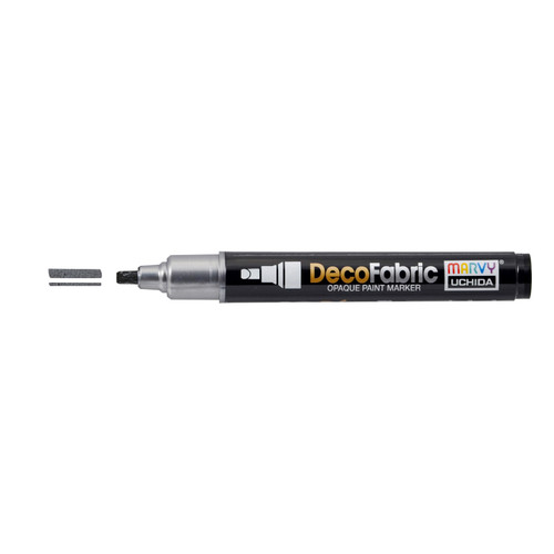 Uchida DecoFabric Opaque Paint Marker Chisel Tip-Pearl Black 5A00219T-1G43K