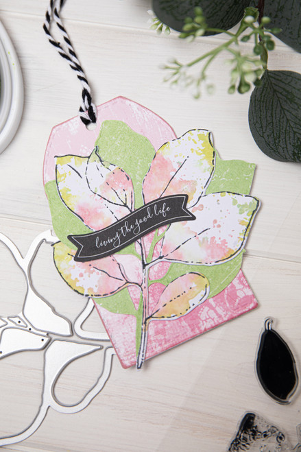 Sizzix Framelits Die & A5 Stamp Set By 49 & Market-12/Pkg - 666636