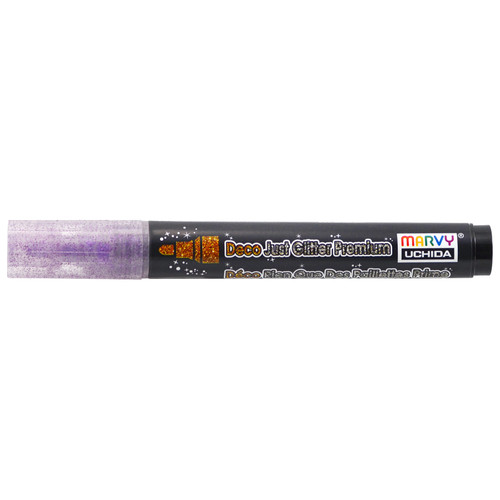 Uchida DecoFabric Just Glitter Premium Marker Chisel Tip-Violet - 5A00219S-1G43N - 028617268804
