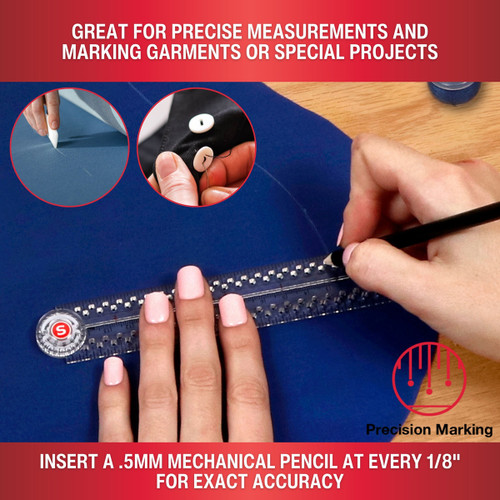 SINGER Precision Measuring Folding Ruler -12" - 5A0021QL-1G4N0 SINGER Precision Measuring Folding Ruler -12" - 5A0021QL-1G4N0