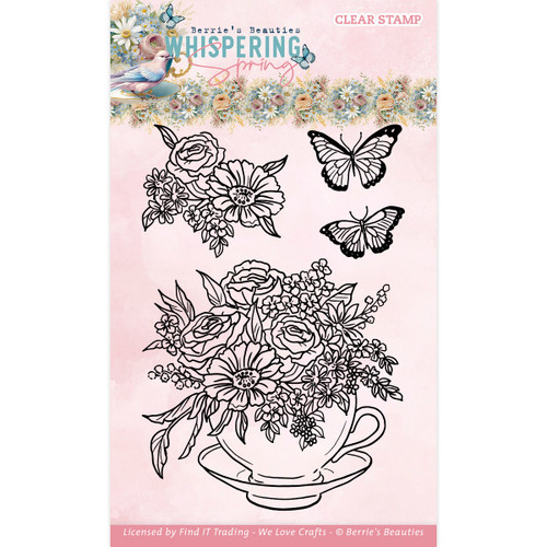 Find It Trading Berries Beauties Clear Stamps-Tea Whispering Spring 5A0021GT-1G48V - 8718715136540