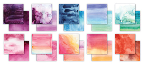 Craft Consortium Double-Sided Paper Pad 12"X12" 30/Pkg-Ombre - 5A0021GY-1G492