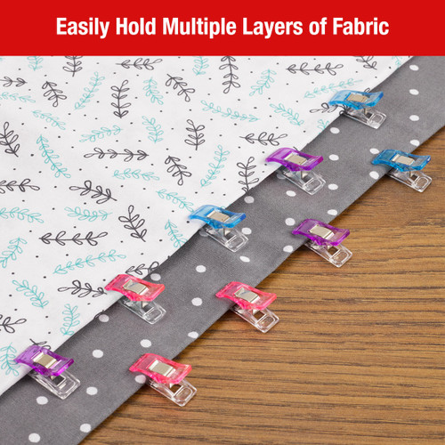 SINGER Fabric & Craft Clips W/Case -24/Pkg - 5A0021QN-1G4N2