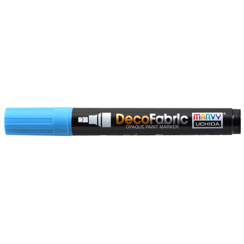 Uchida DecoFabric Opaque Paint Marker Chisel Tip-Light Blue - 5A00219T-1G447 - 028617261102