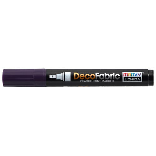 Uchida DecoFabric Opaque Paint Marker Chisel Tip-Violet 5A00219T-1G443 - 028617260808