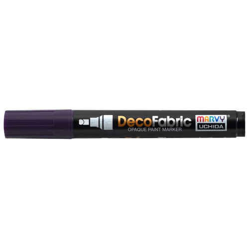 Uchida DecoFabric Opaque Paint Marker Chisel Tip-Violet - 5A00219T-1G443 - 028617260808