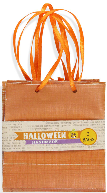 Little Birdie Halloween Printed Gift Bags 3.15"X3.46" 3/Pkg-Orange 5A00218Z-1G41W - 726465506504