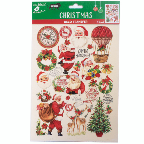 6 Pack Little Birdie Christmas Decotransfer Sheet-Jingle All The Way 5A0021F8-1G457 - 8903236709506