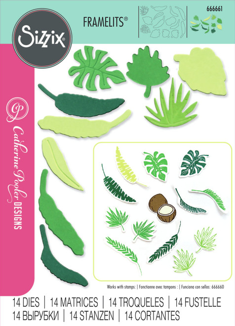 Sizzix Thinlits Die Set By Catherine Pooler 14/Pkg-Stay Wild #2 - 666661 - 630454289449