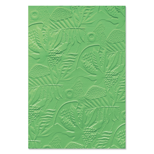 Sizzix 3D Textured Embossing Folder By Catherine Pooler-Jungle Textures - 666605