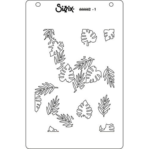 Sizzix Layered Stencils A6 By Catherine Pooler 4/Pkg-It's A Jungle Out There 666662