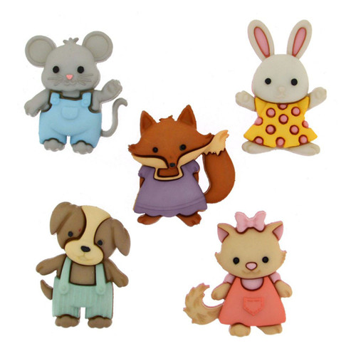 Dress It Up Embellishments-Forever Friends - DIUBTN-9322