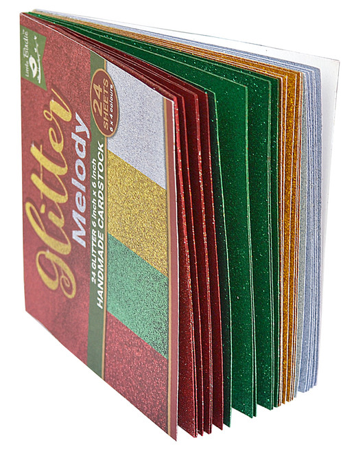2 Pack Little Birdie Cardstock 6"X6" 24/Pkg-Glitter Melody 5A0021BF-1G47M