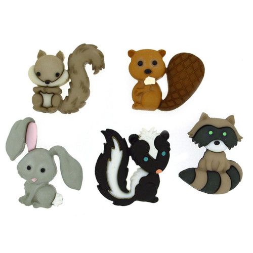 6 Pack - Dress It Up Embellishments-Backyard Buddies - DIUBTN-8311
