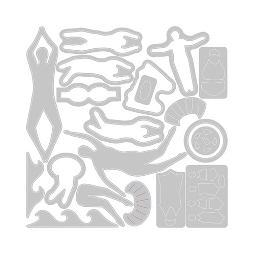 Sizzix Thinlits Die Set By Catherine Pooler 20/Pkg-Synchronized Swimmers #2 - 666659 Sizzix Thinlits Die Set By Catherine Pooler 20/Pkg-Synchronized Swimmers #2 - 666659
