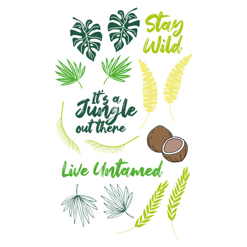 Sizzix Clear Stamps Set By Catherine Pooler 18/Pkg-Stay Wild - 666660