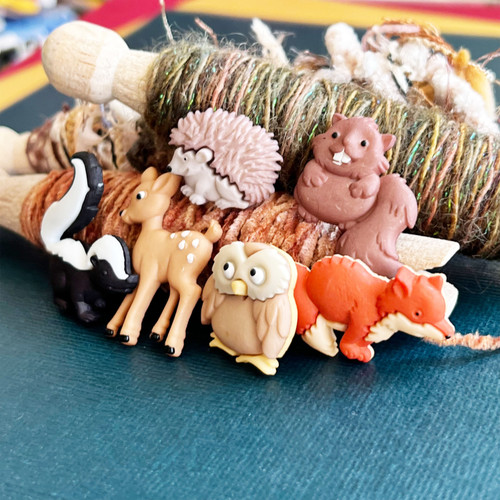 6 Pack - Dress It Up Embellishments-Forest Babies - DIUBTN-6547
