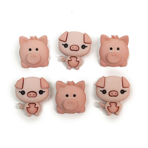Dress It Up Embellishments-Pig Pen - DIUBTN3-10415