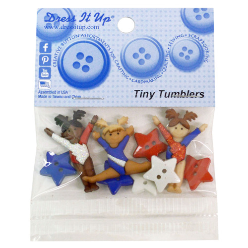 Dress It Up Embellishments-Tiny Tumblers DIUBTN-6957 - 787117552577