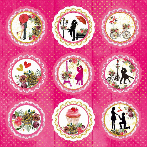 Little Birdie True Love Cardstock Pack 6"X6" 24/Pkg-True Love - CR83998 Little Birdie True Love Cardstock Pack 6"X6" 24/Pkg-True Love - CR83998